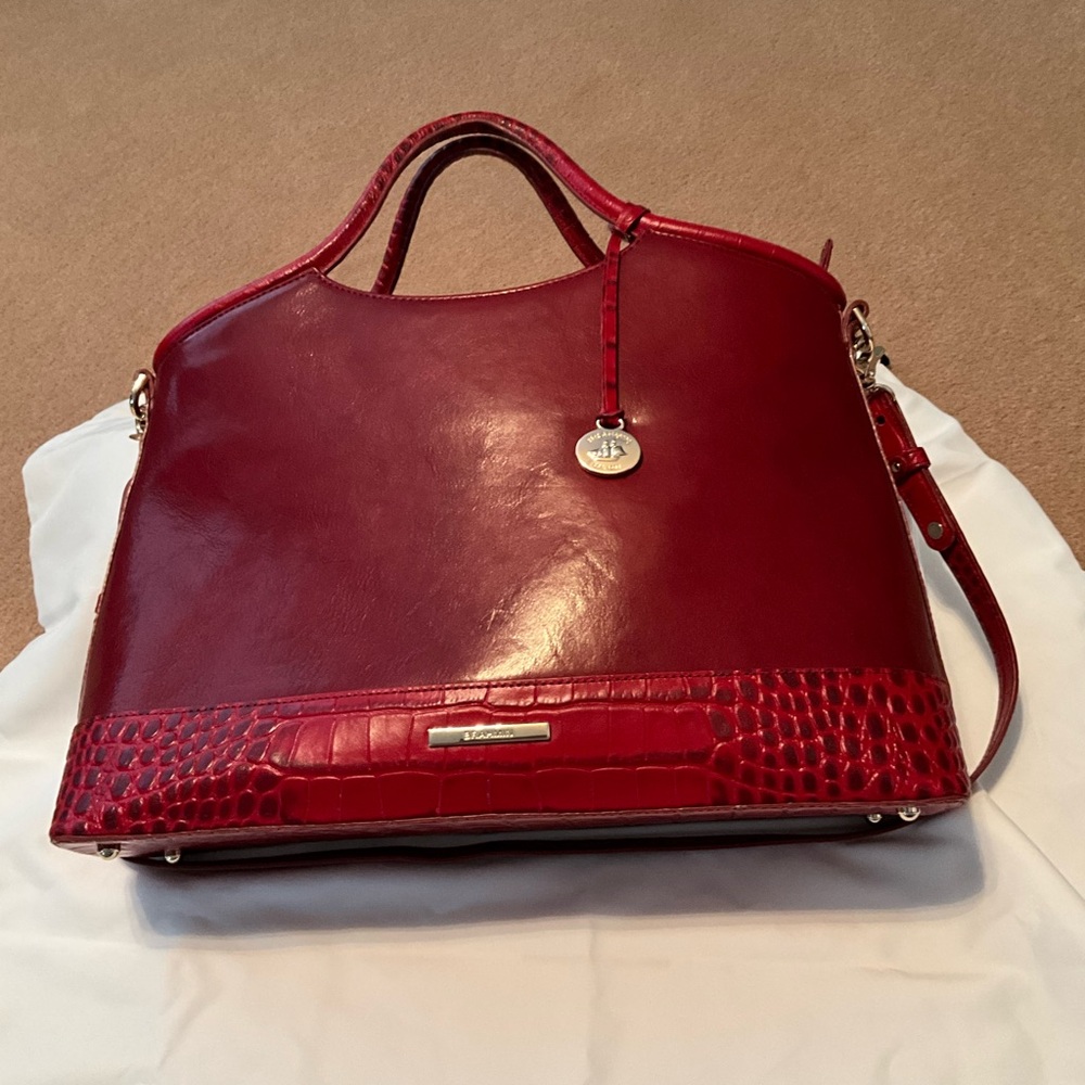 Brahmin Red Elaine handbag